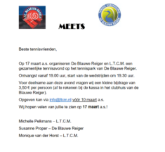 LTC Maarsen-Broeck meets Blauwe Reiger toernooi
